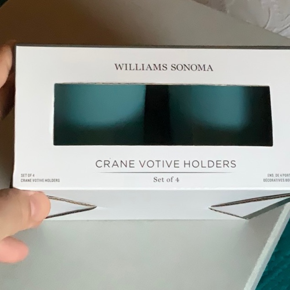 ⚠️🛑 SOLD 11.13.2022 🛑⚠️.          VOTIVE HOLDERS from Crane Collection NIB